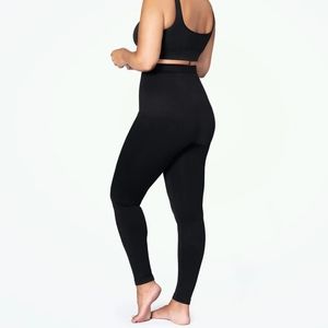 Shapermint Empetua Shaping High Waisted Black Shapewear Leggings Grip Waistband